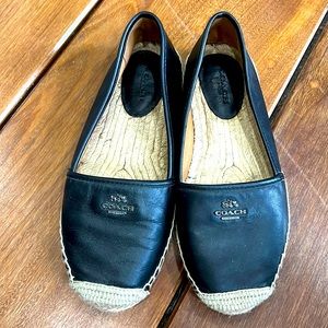 Coach espadrilles black size 8